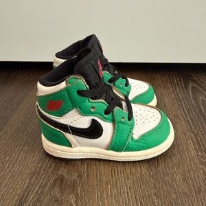 Jordan 1 High OG Shoes Toddler Size 4C Lucky Green CU0450-300 Nike